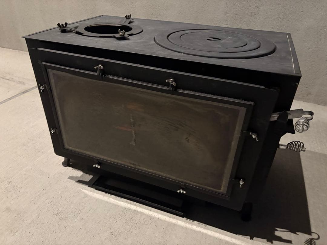 ロマンチカル 薪ストーブ 煙突上出し 脚長さん付き ピザオーブン 煙突フルセット