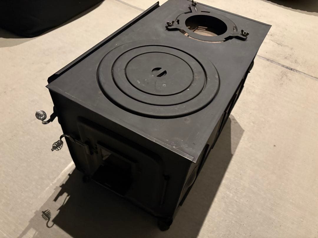 ロマンチカル 薪ストーブ 煙突上出し 脚長さん付き ピザオーブン 煙突フルセット