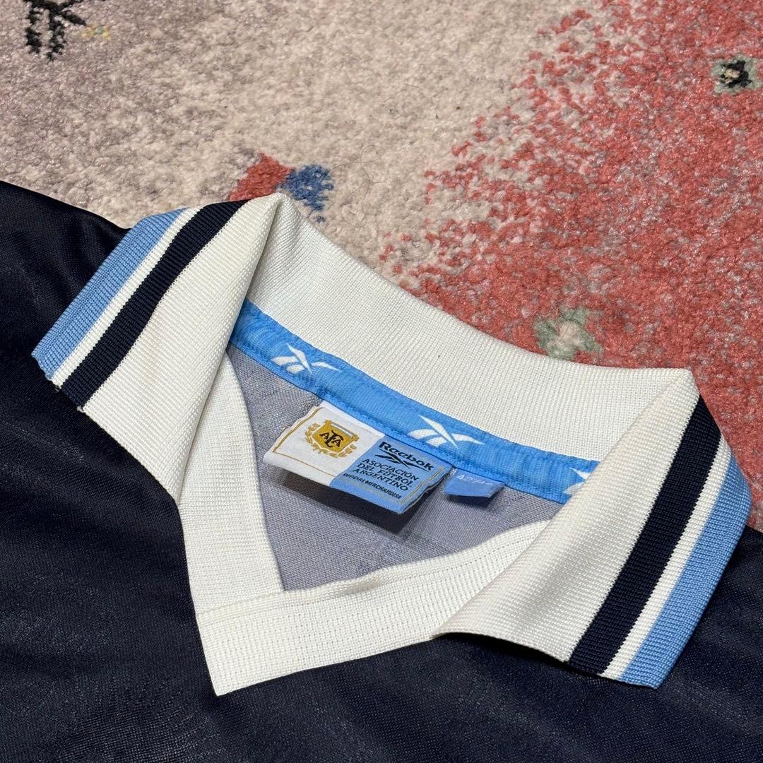 Reebok　サッカーアルゼンチン代表ユニフォーム　アウェイ　英国製　XLサイズ