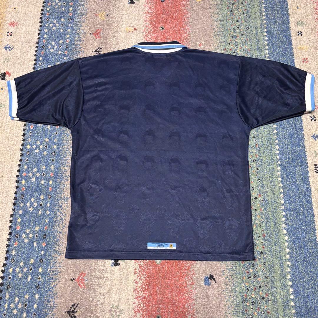 Reebok　サッカーアルゼンチン代表ユニフォーム　アウェイ　英国製　XLサイズ