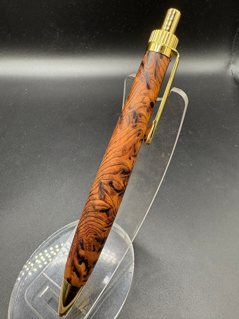 523極上　屋久杉　泡瘤　木軸シャーペン　ボールペン