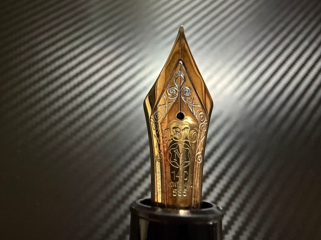 美品 モンブラン マイスターシュテュック 149 14C 3帯 F 細字 万年筆