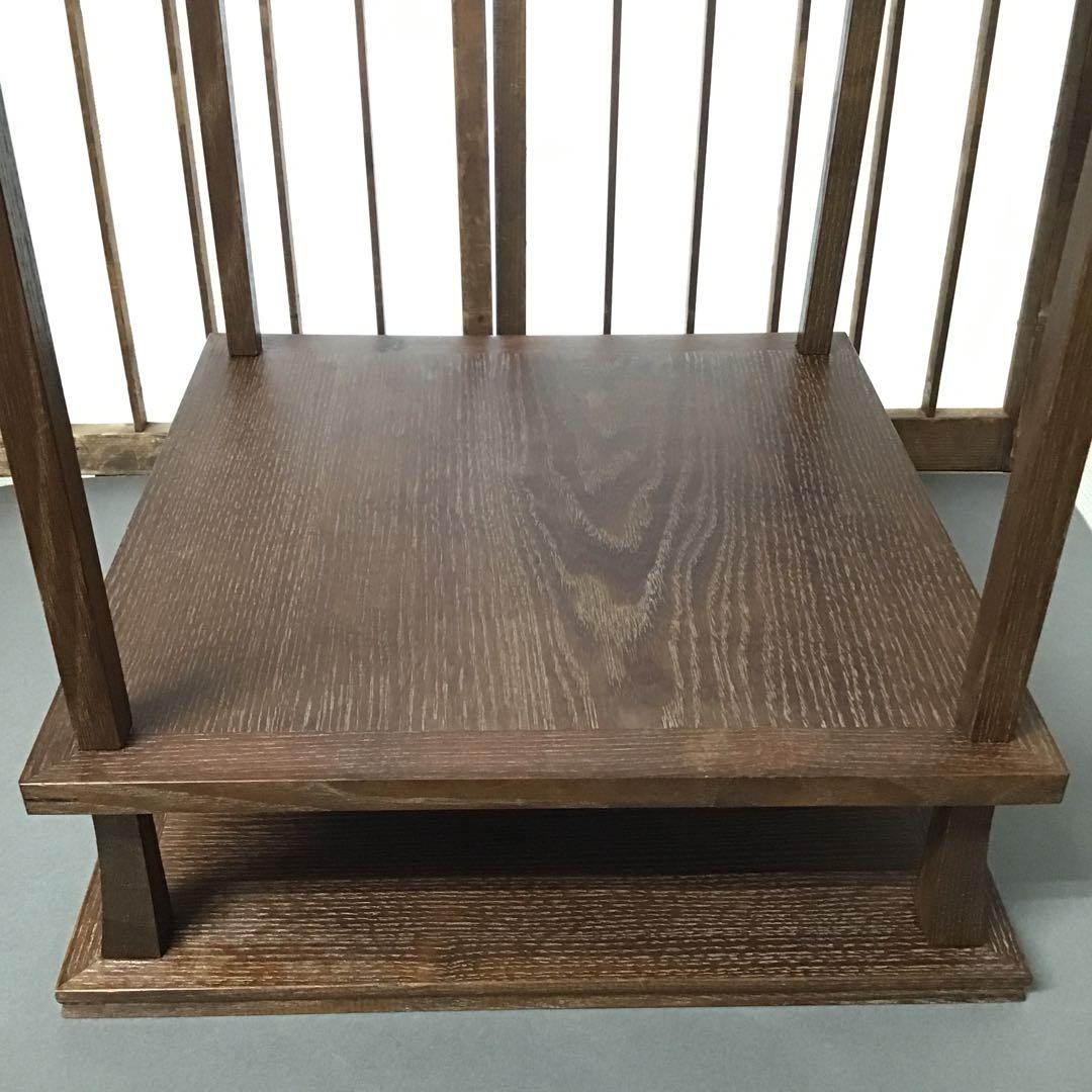 茶道具 棚 桑小卓 縦約275ミリ 横約275ミリ高約520ミリＮ31TKT