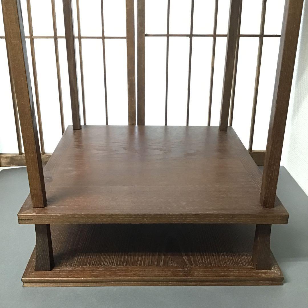 茶道具 棚 桑小卓 縦約275ミリ 横約275ミリ高約520ミリＮ31TKT