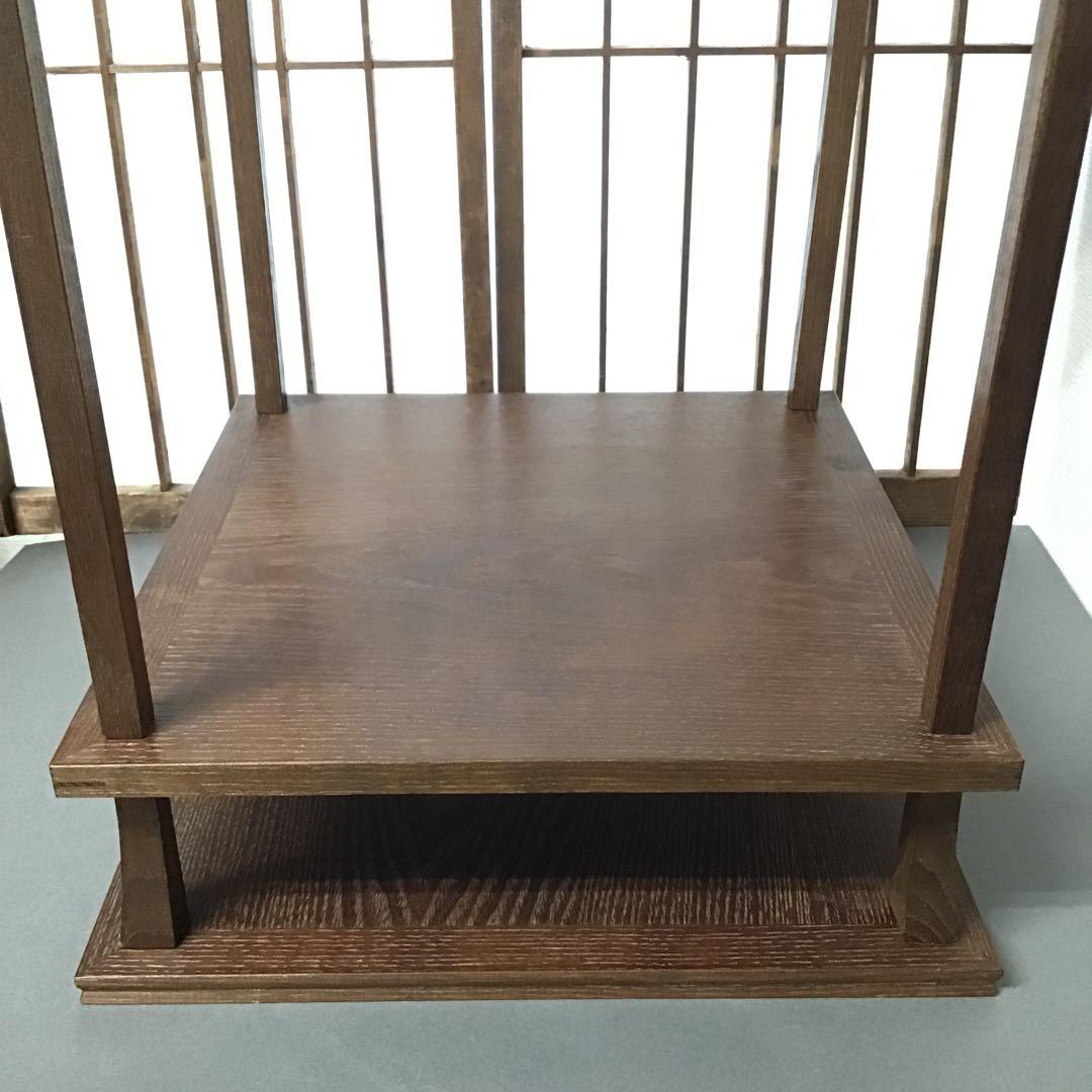 茶道具 棚 桑小卓 縦約275ミリ 横約275ミリ高約520ミリＮ31TKT