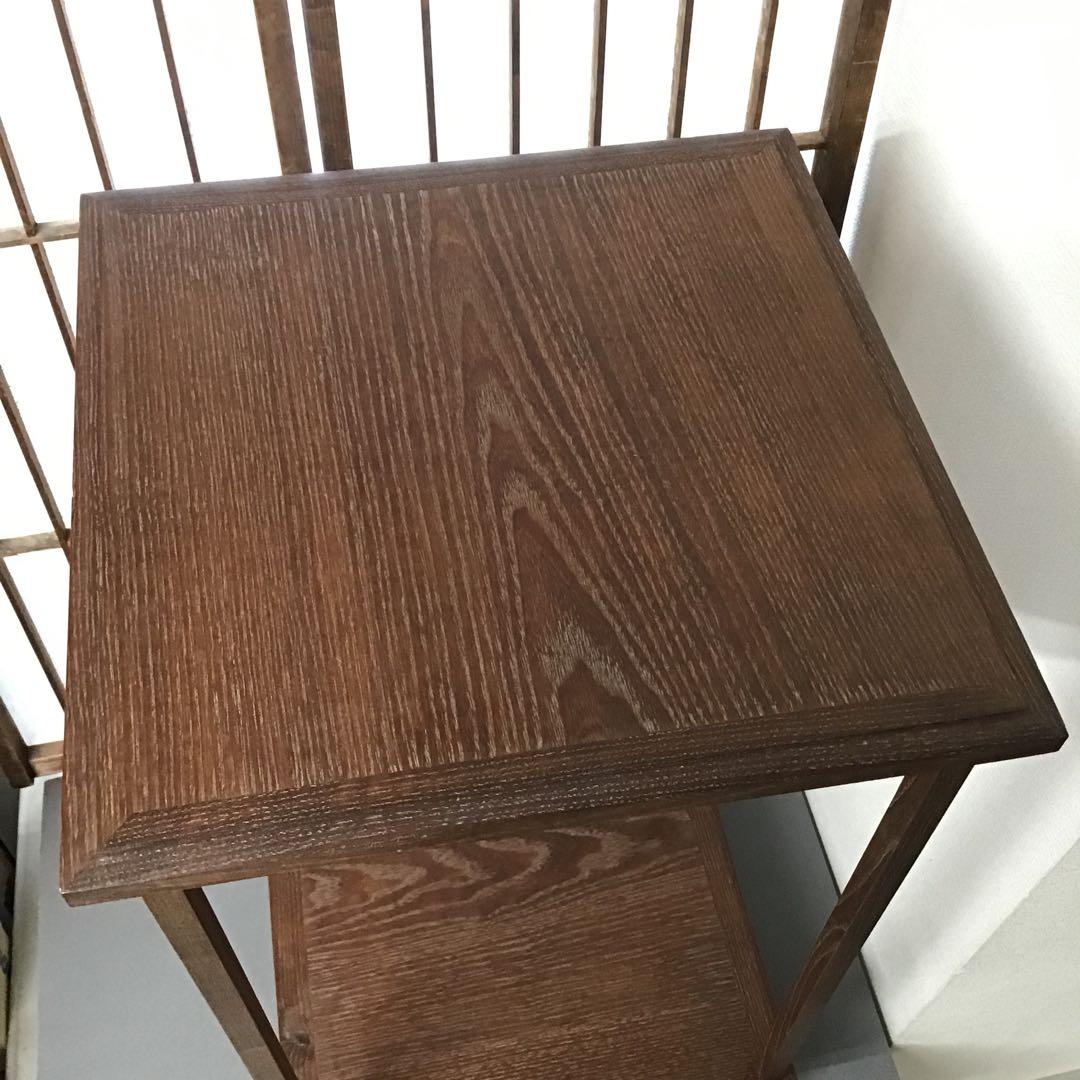 茶道具 棚 桑小卓 縦約275ミリ 横約275ミリ高約520ミリＮ31TKT