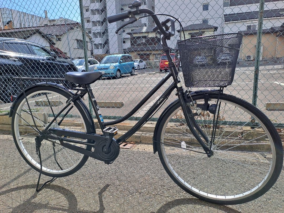 [現地手渡し:仙台] 自転車 asahiシティサイクル 黒 26インチ１年半使用