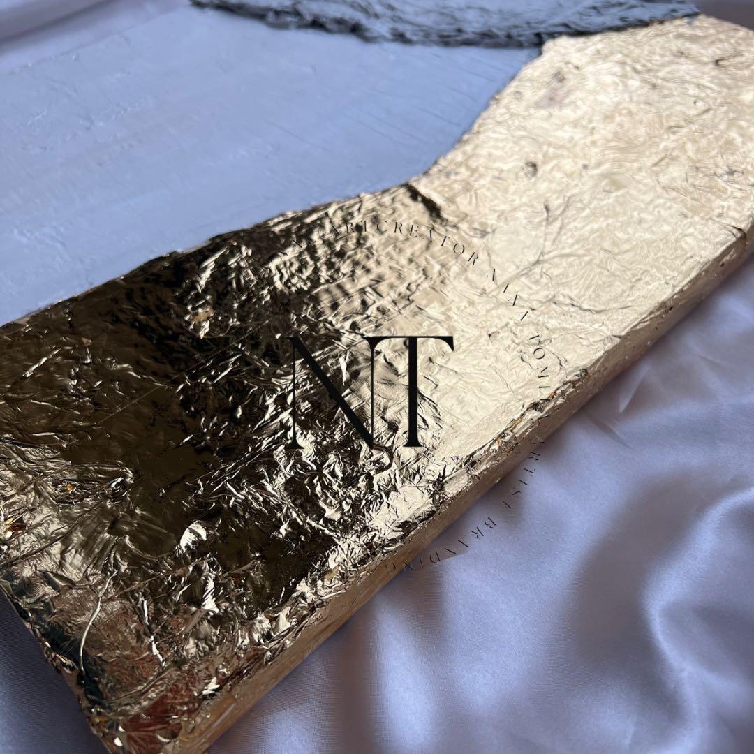 アート　絵画　インテリア海外　抽象画　モダン　ホテル　ギフト　金箔　ゴールド