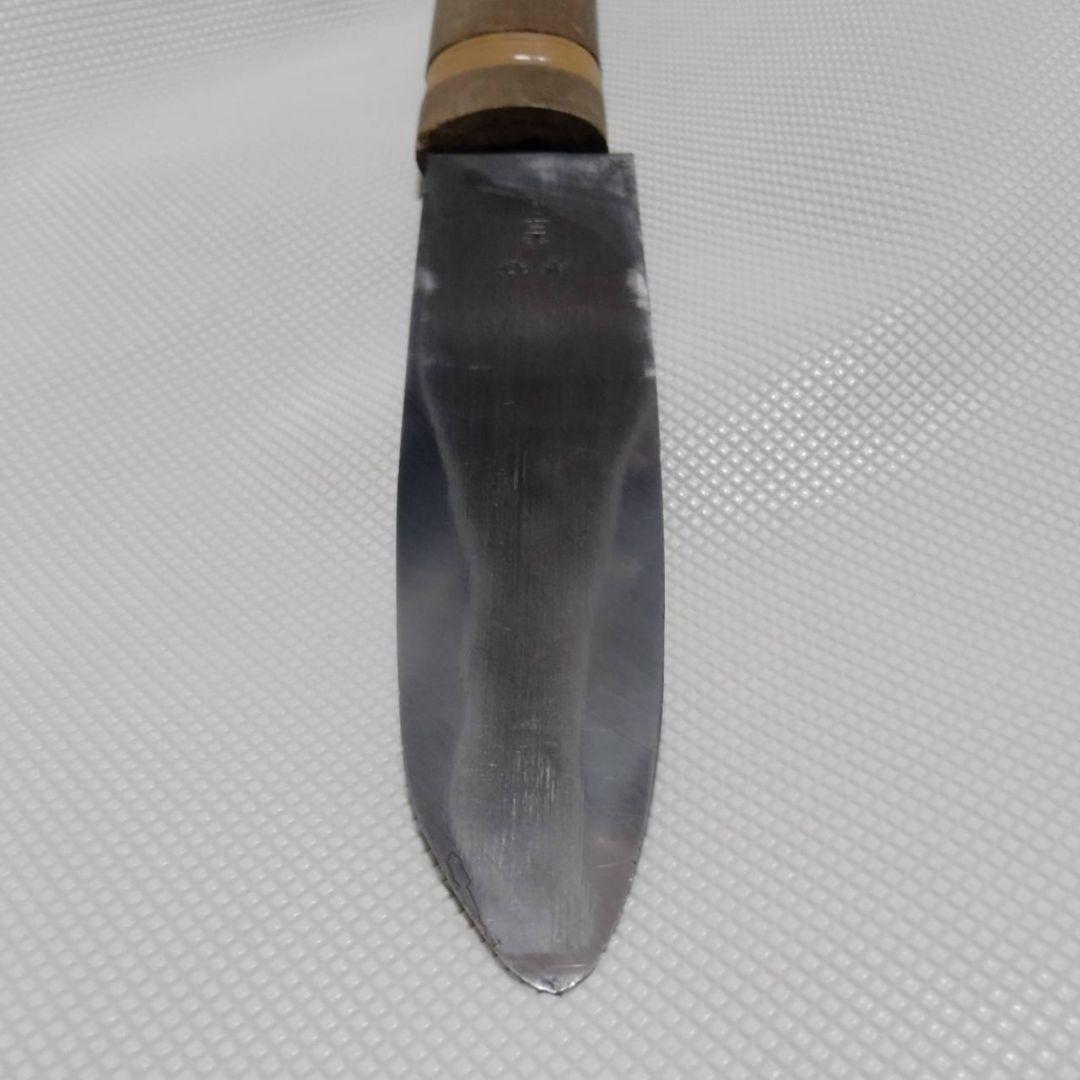 353 一点物 池袋金子製 繰小刀 切出し 両刃 刃渡り約10㎝