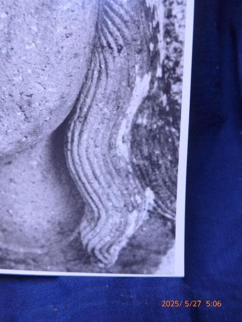 希少！原爆投下後の浦上天守堂の石彫の残骸のオリジナルプリント