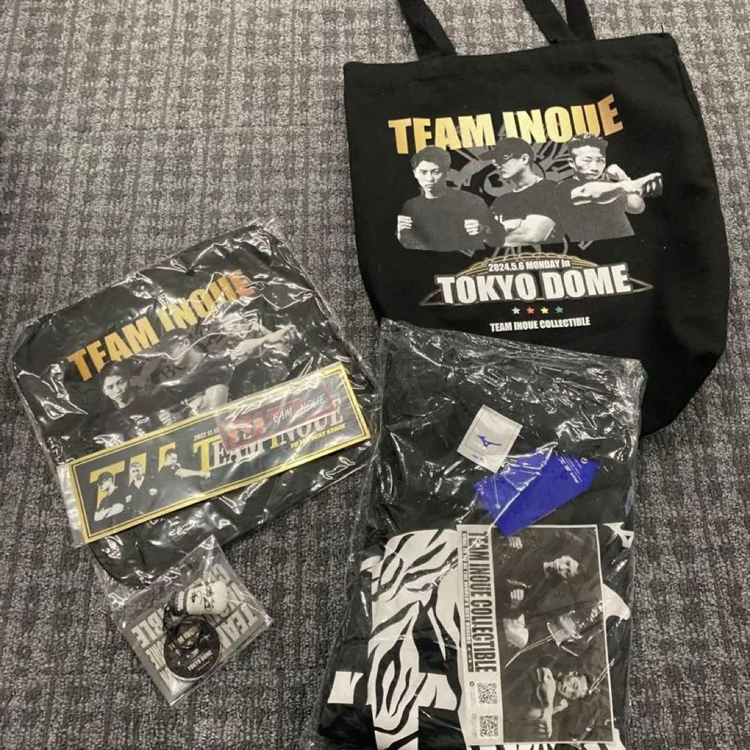 未使用品　井上尚弥 ネリ戦 後援会Tシャツ XLサイズ　その他グッズセット