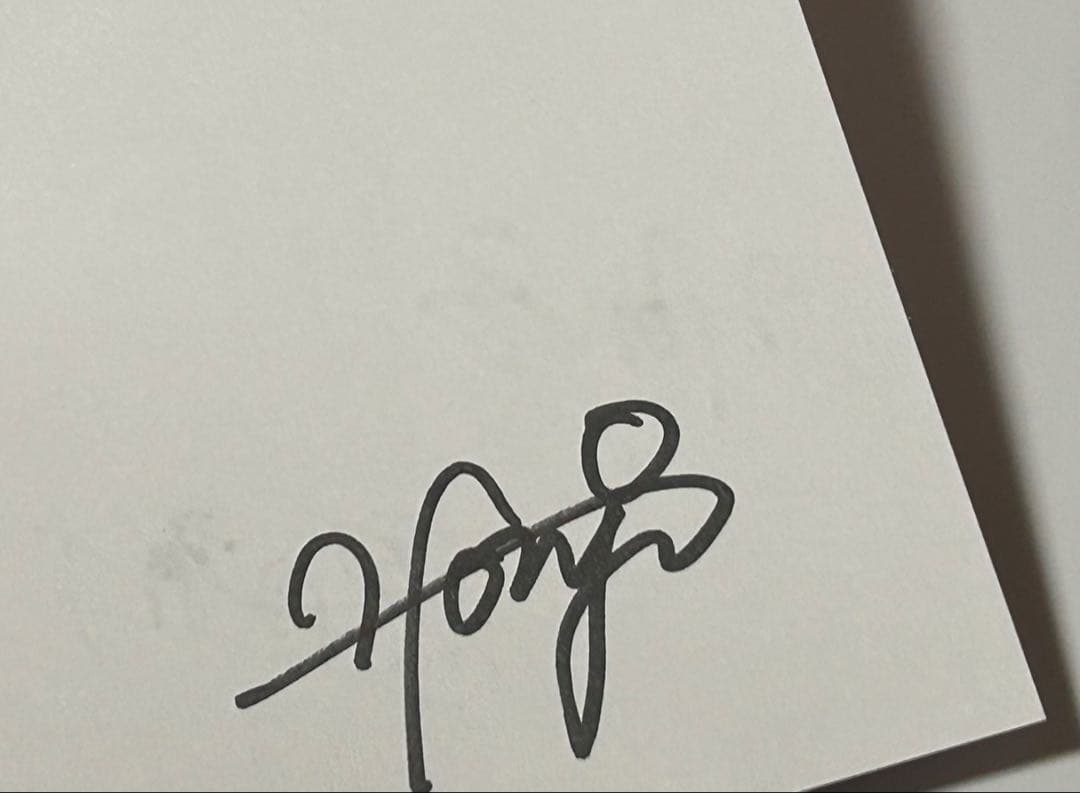 ファイナルファンタジー スクウェアエニックス ポストカード 直筆サイン？