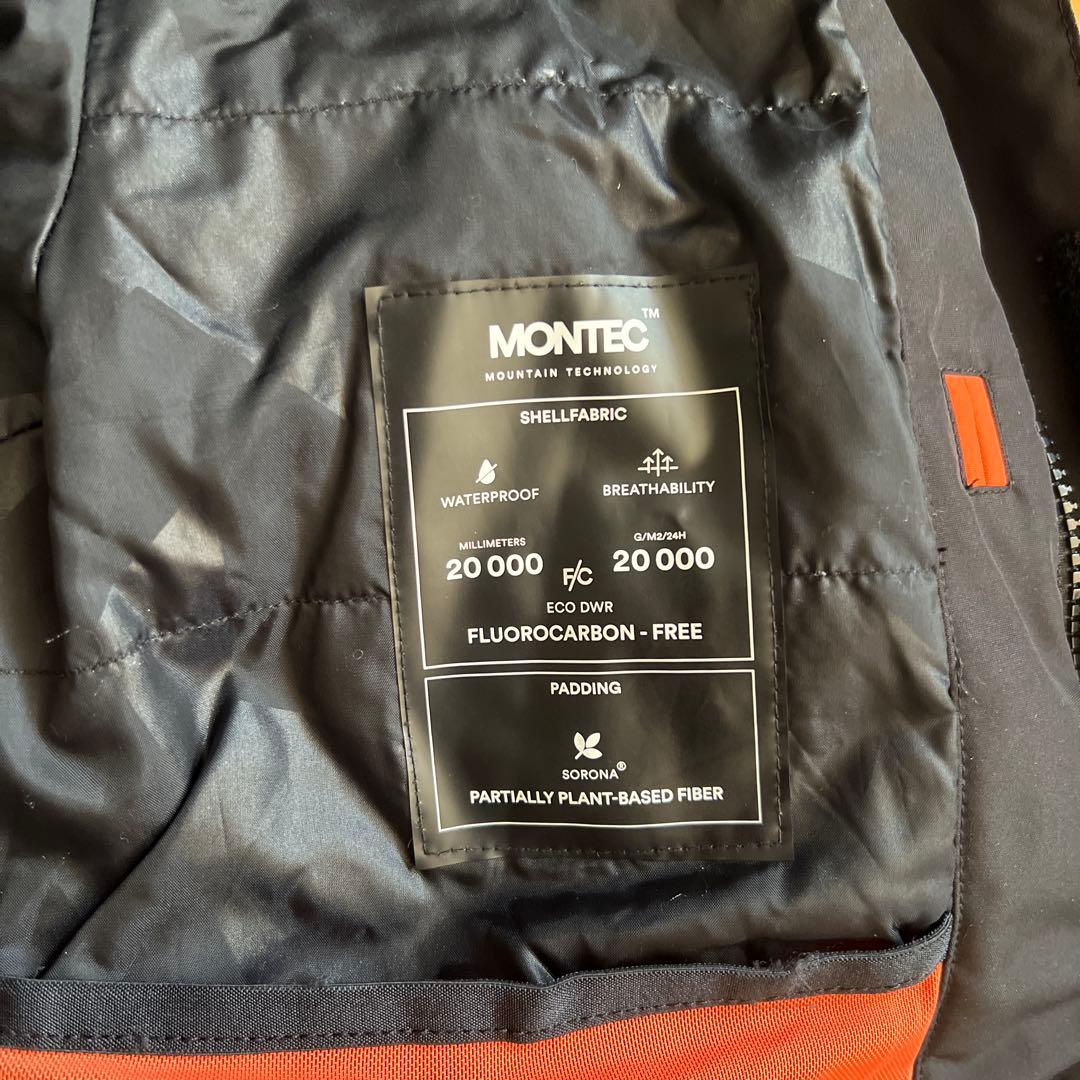 MONTECスノボジャケット XS ブラック
