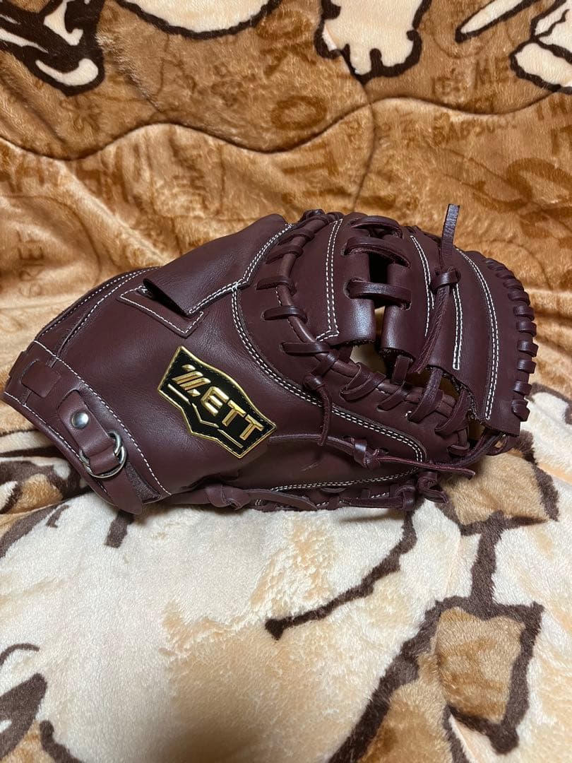 ゼット　キャッチャーミット　軟式　ブラウン