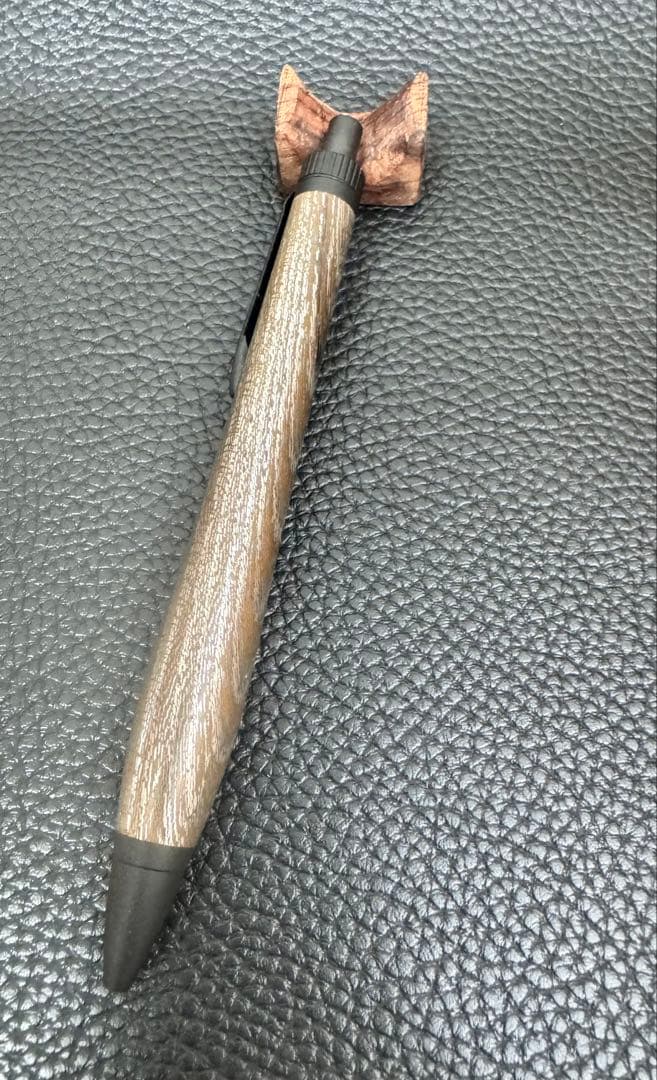 ☆cusith さんメタライズドウッド軸ペン ケヤキ ボールペン新品☆