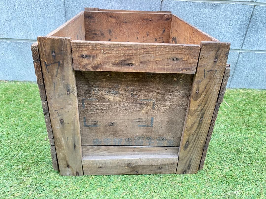 資生堂 木箱 アンティーク レトロ 昭和 資生堂化粧品 箱