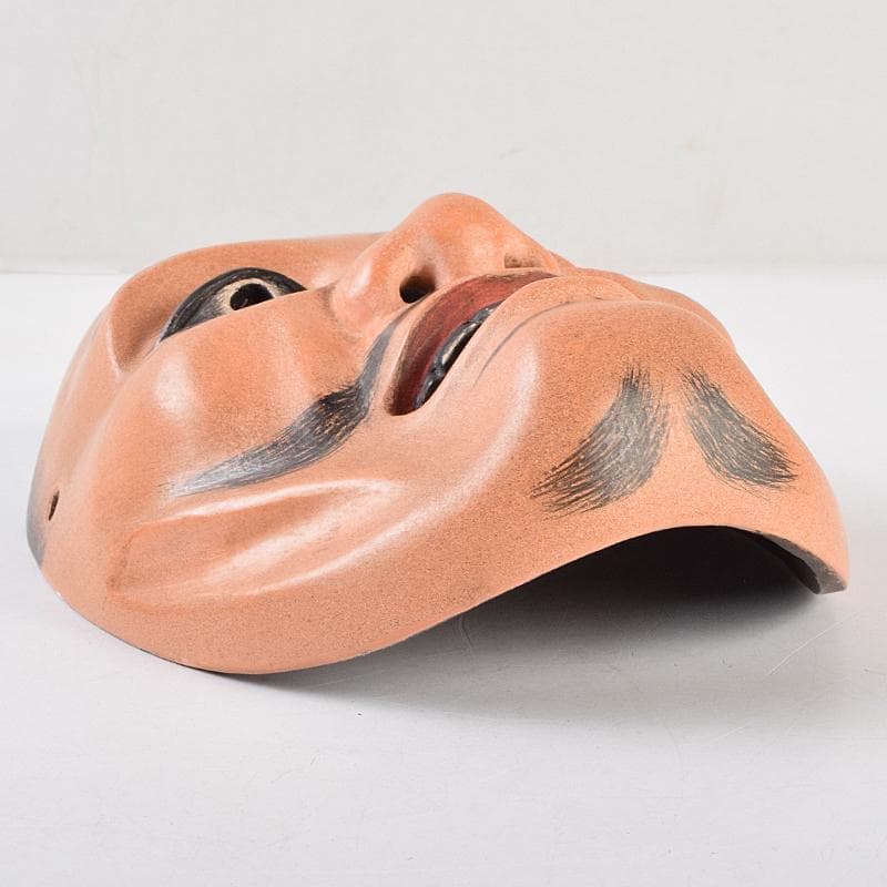 能面　能楽　雅楽　木彫　怪士　V　R9493