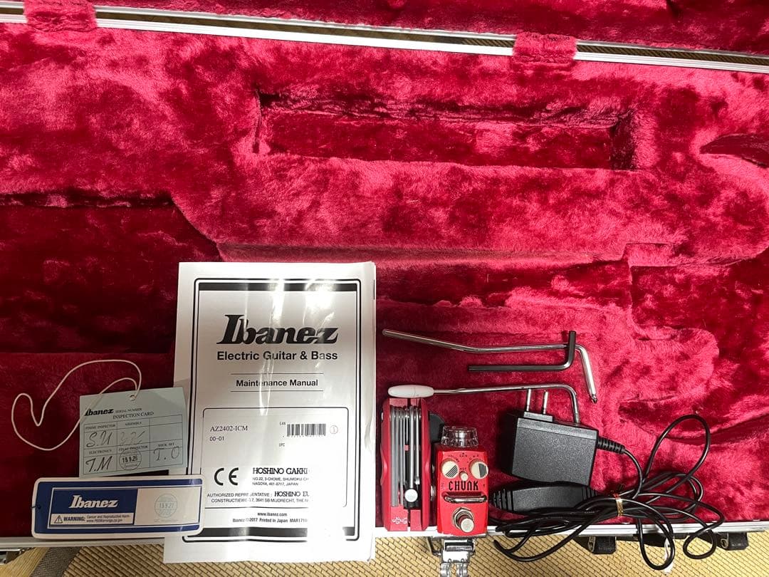 【美品】Ibanez AZ2402 Ice Blue llic＋α