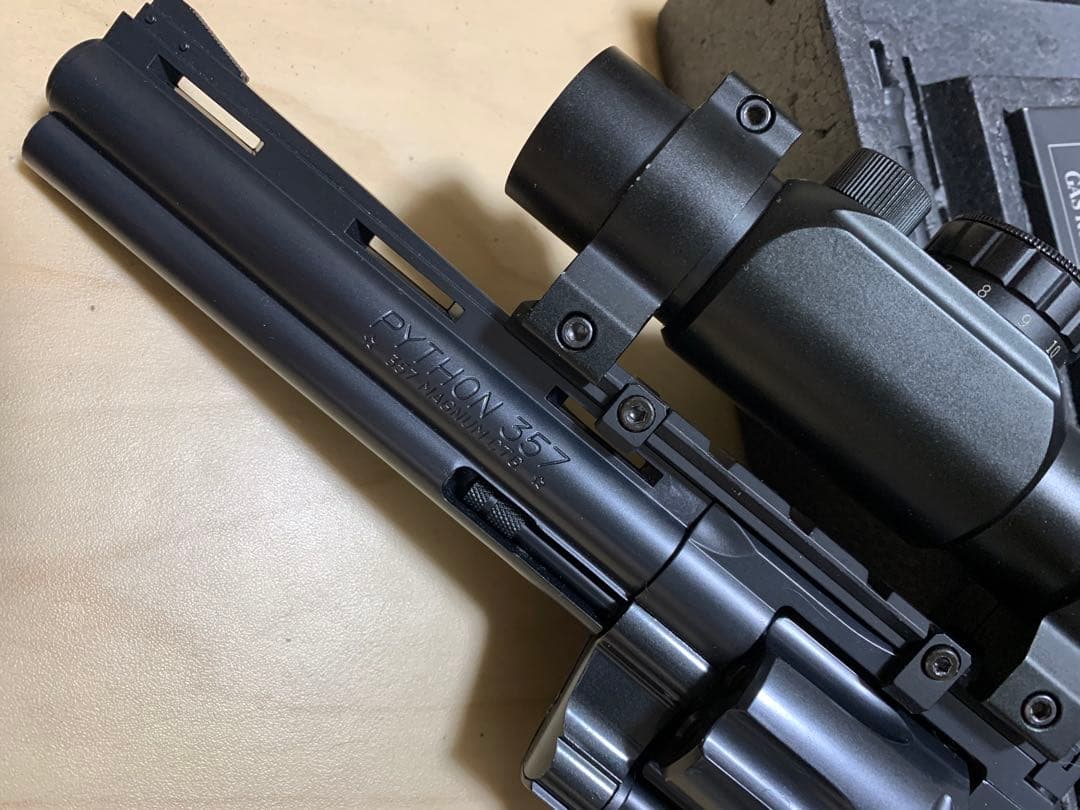 美品　廃盤 マルイ パイソン 6in 後期型 ガスリボルバー24連発