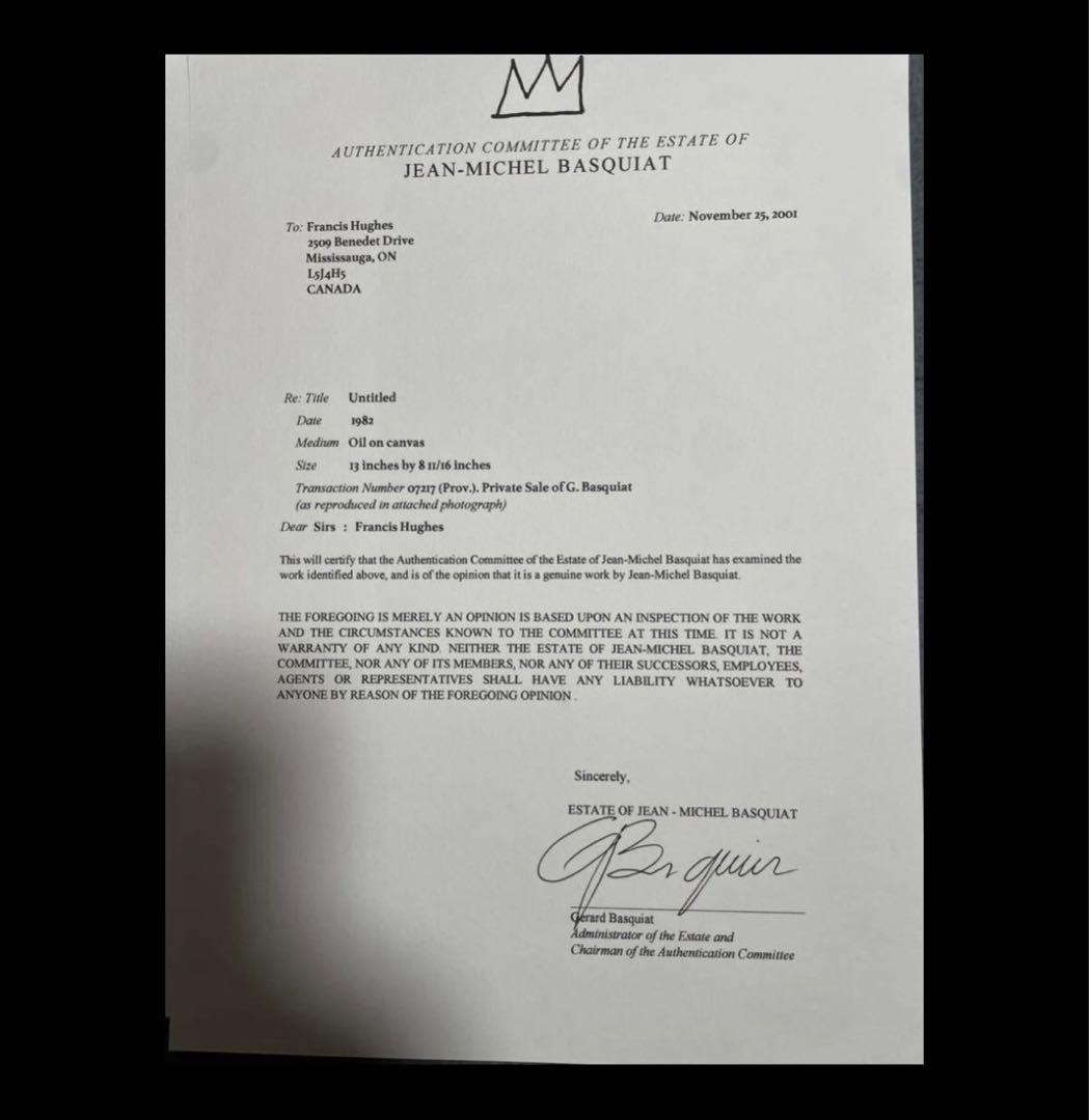 バスキア JEAN-MICHEL BASQUIAT 油絵 １