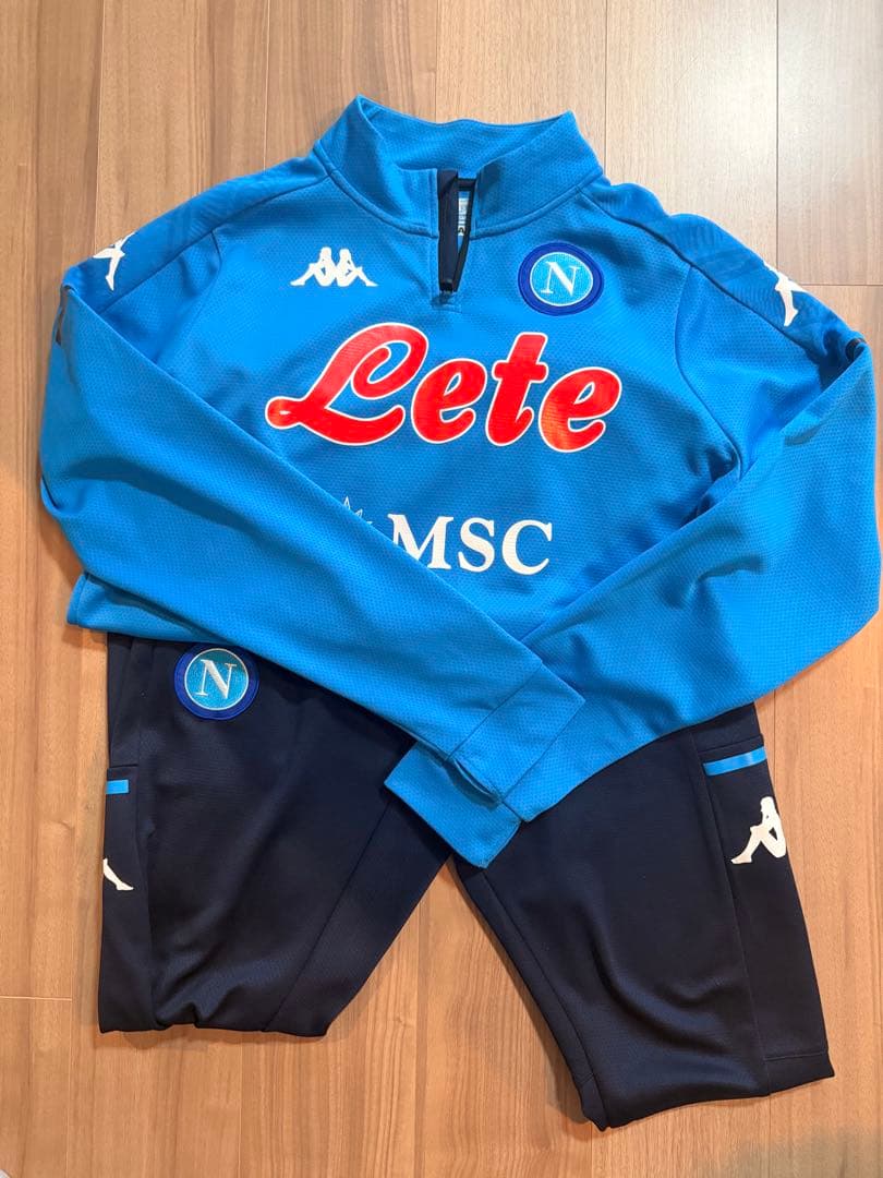 サッカー　セリエA ナポリ　トレーニングウェア上下