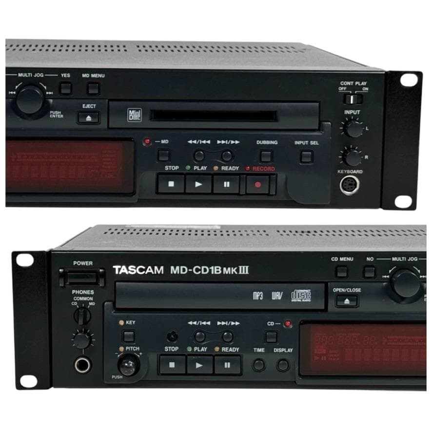 優良動作品 TASCAM MD/CDコンビネーションデッキ MD-CD1BMK3