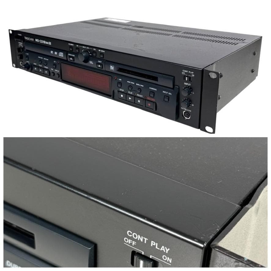 優良動作品 TASCAM MD/CDコンビネーションデッキ MD-CD1BMK3