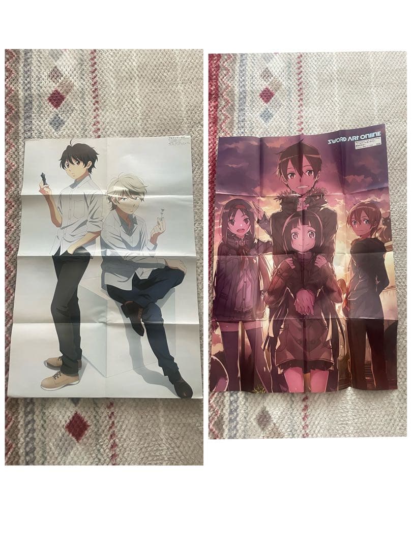 アニメディア　クリアファイル　ポスター　下敷き　付録