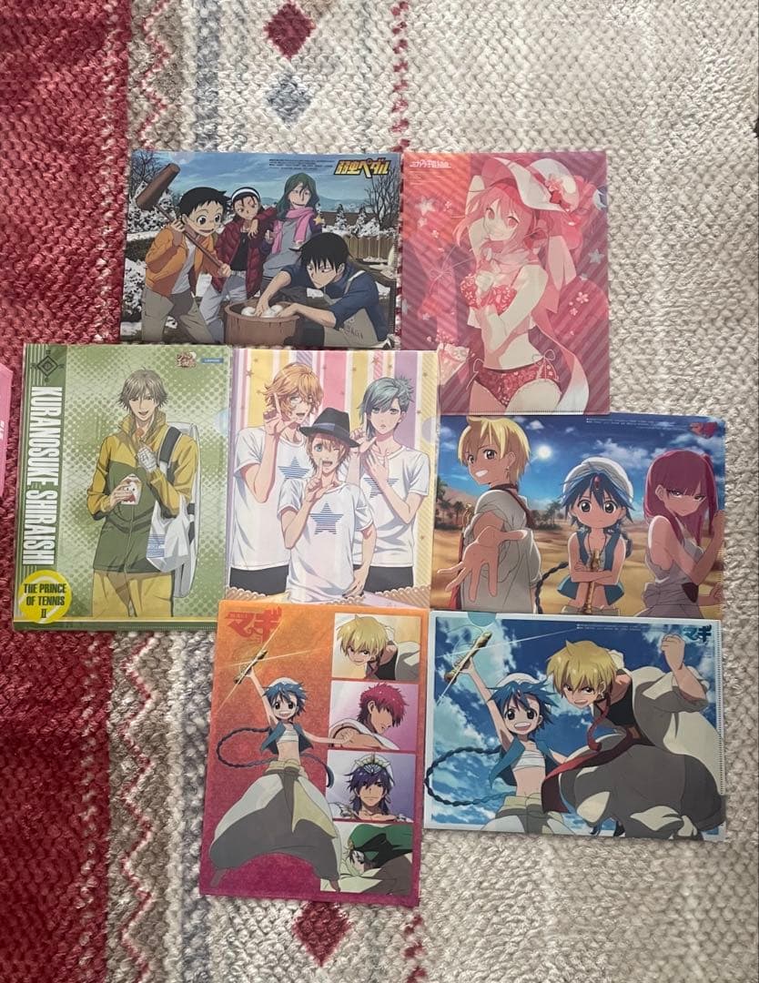 アニメディア　クリアファイル　ポスター　下敷き　付録