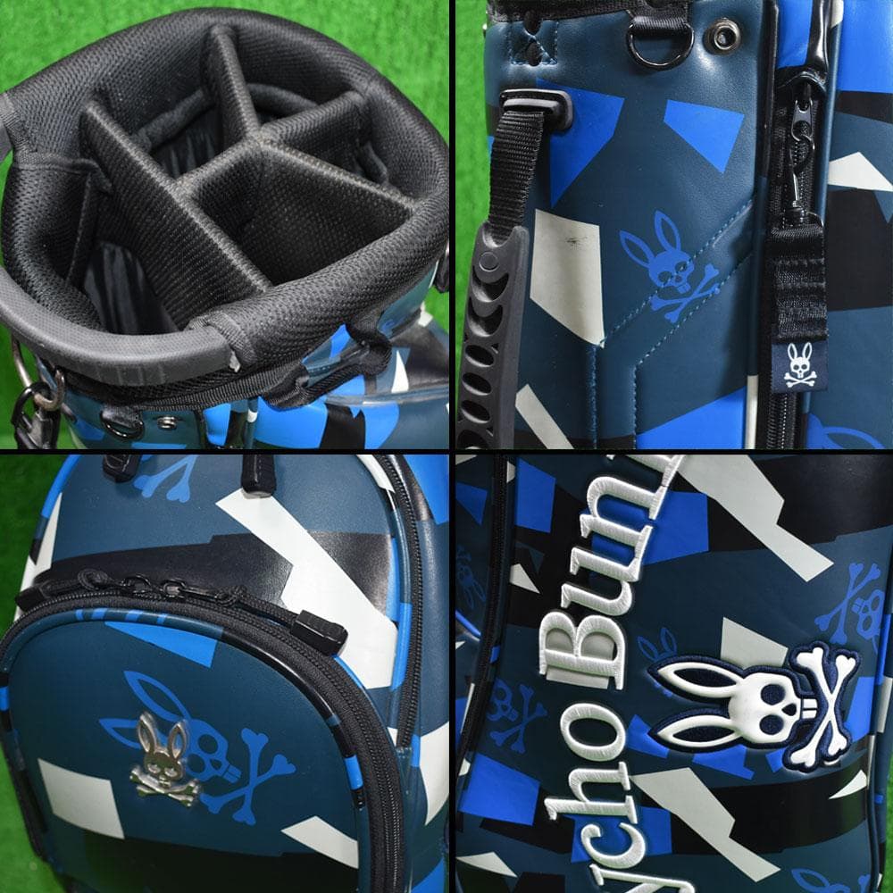 Psycho Bunny/サイコバニー ゴルフ キャディバッグ９型 美品！