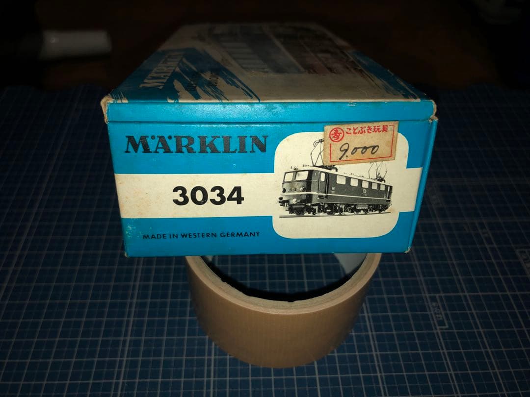 動作未確認】メルクリンHO3034電気機関車E41＋貨車2両＋トランス+3029