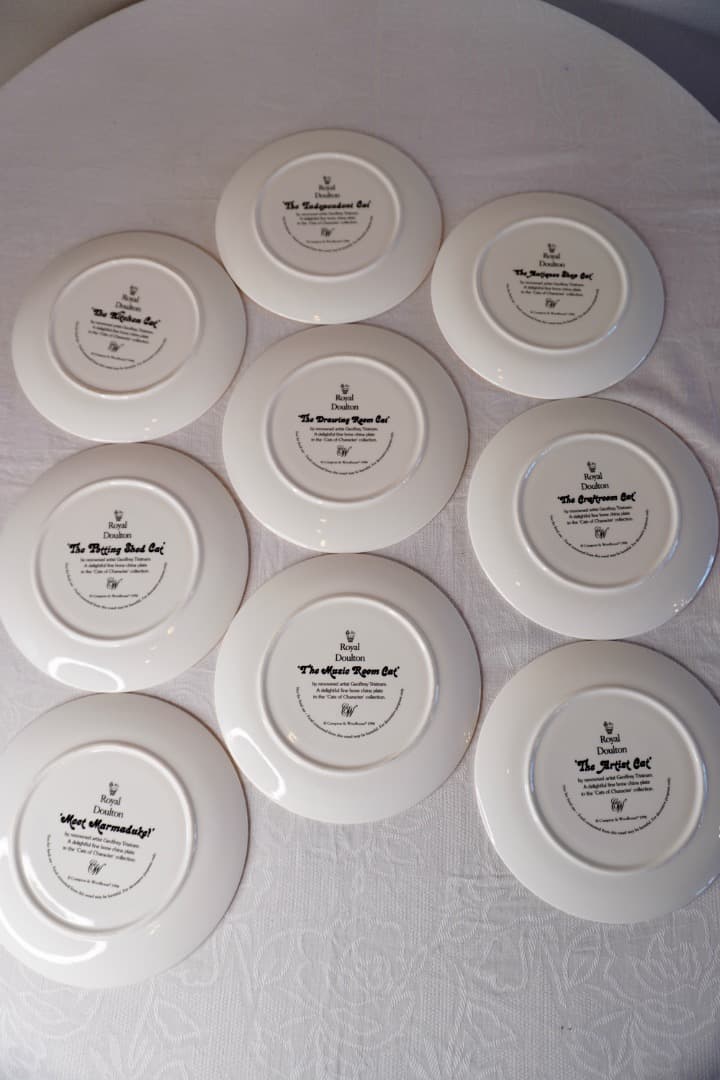   猫 絵皿 9枚セット コレクションプレート