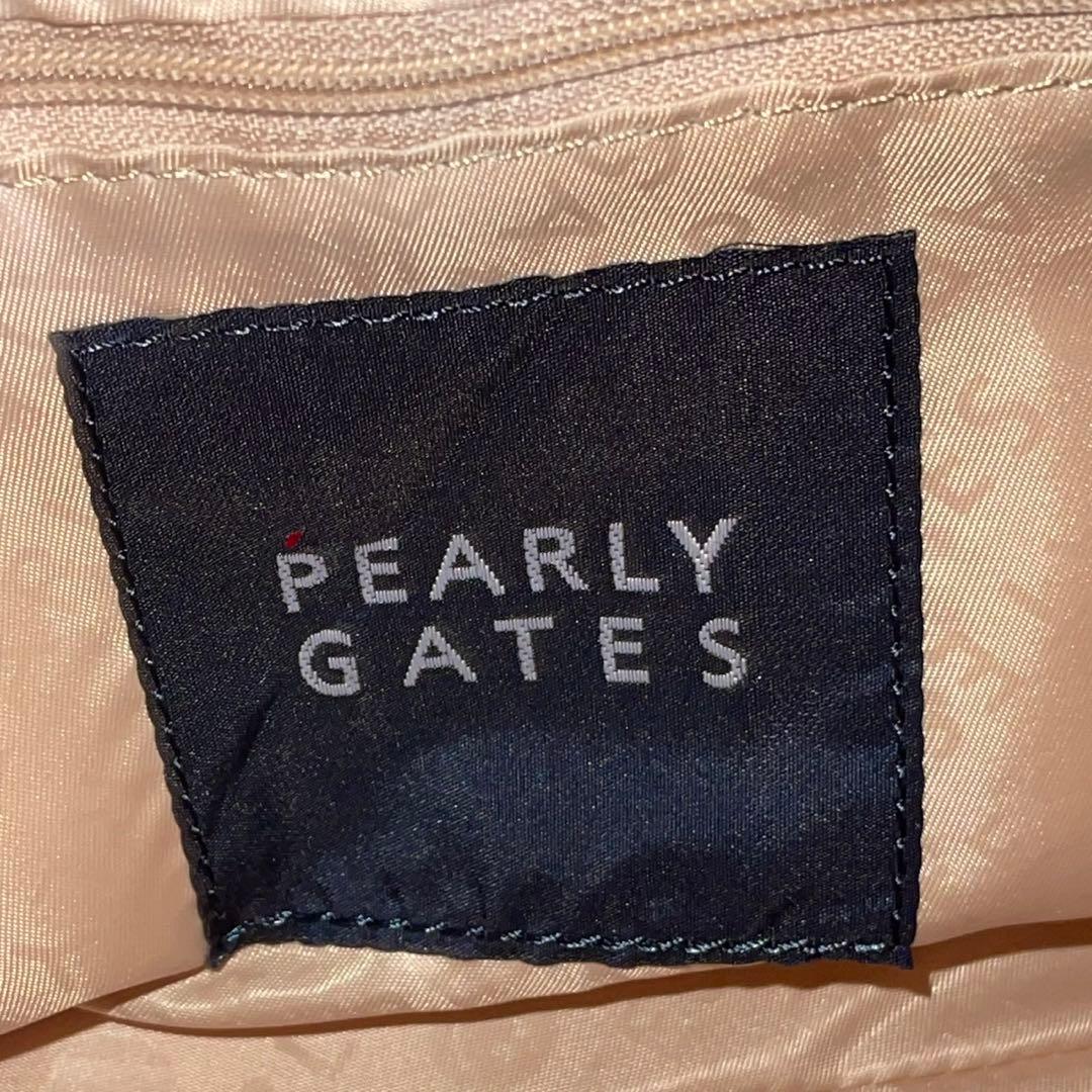 希少 PEARLY GATES オレンジ系 グラフィック 小型バッグ