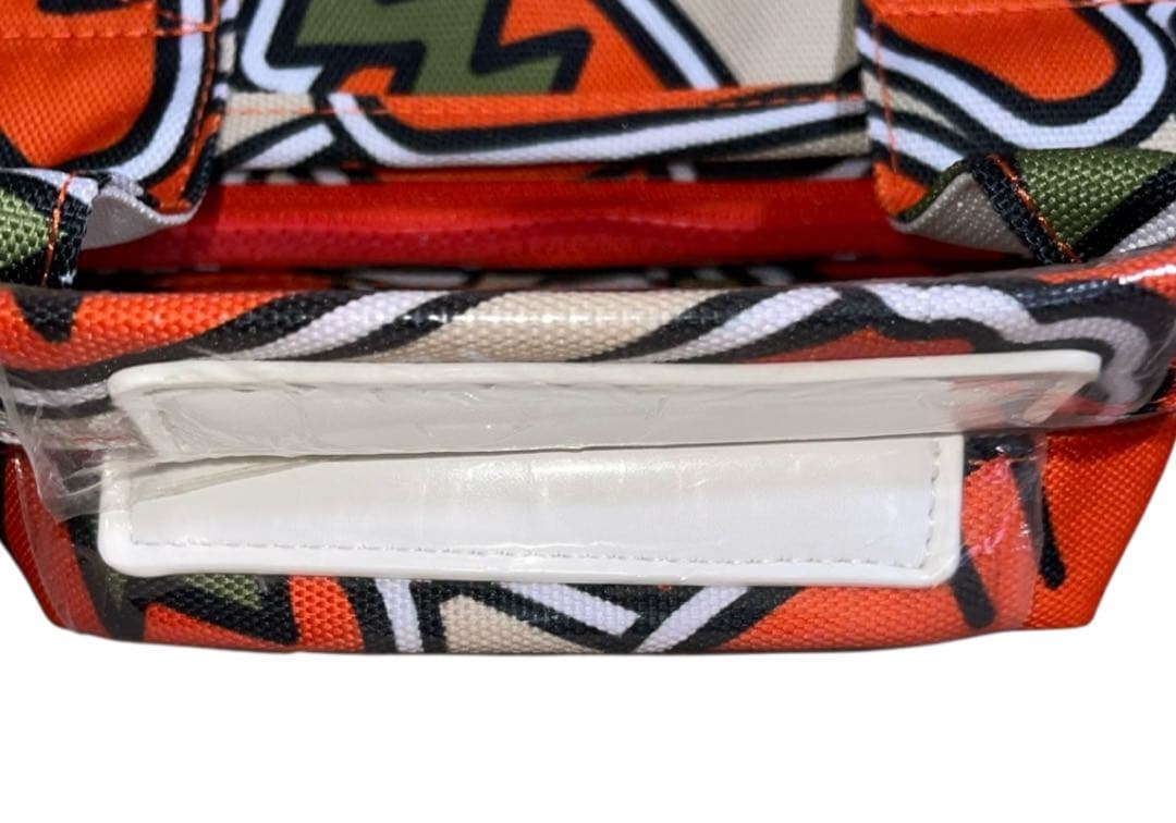 希少 PEARLY GATES オレンジ系 グラフィック 小型バッグ