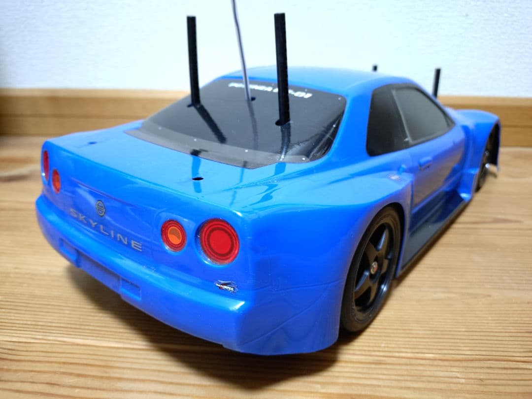 Q*様 タミヤ　TT01　シャーシ　カルソニック　スカイライン　ボディ　送信機