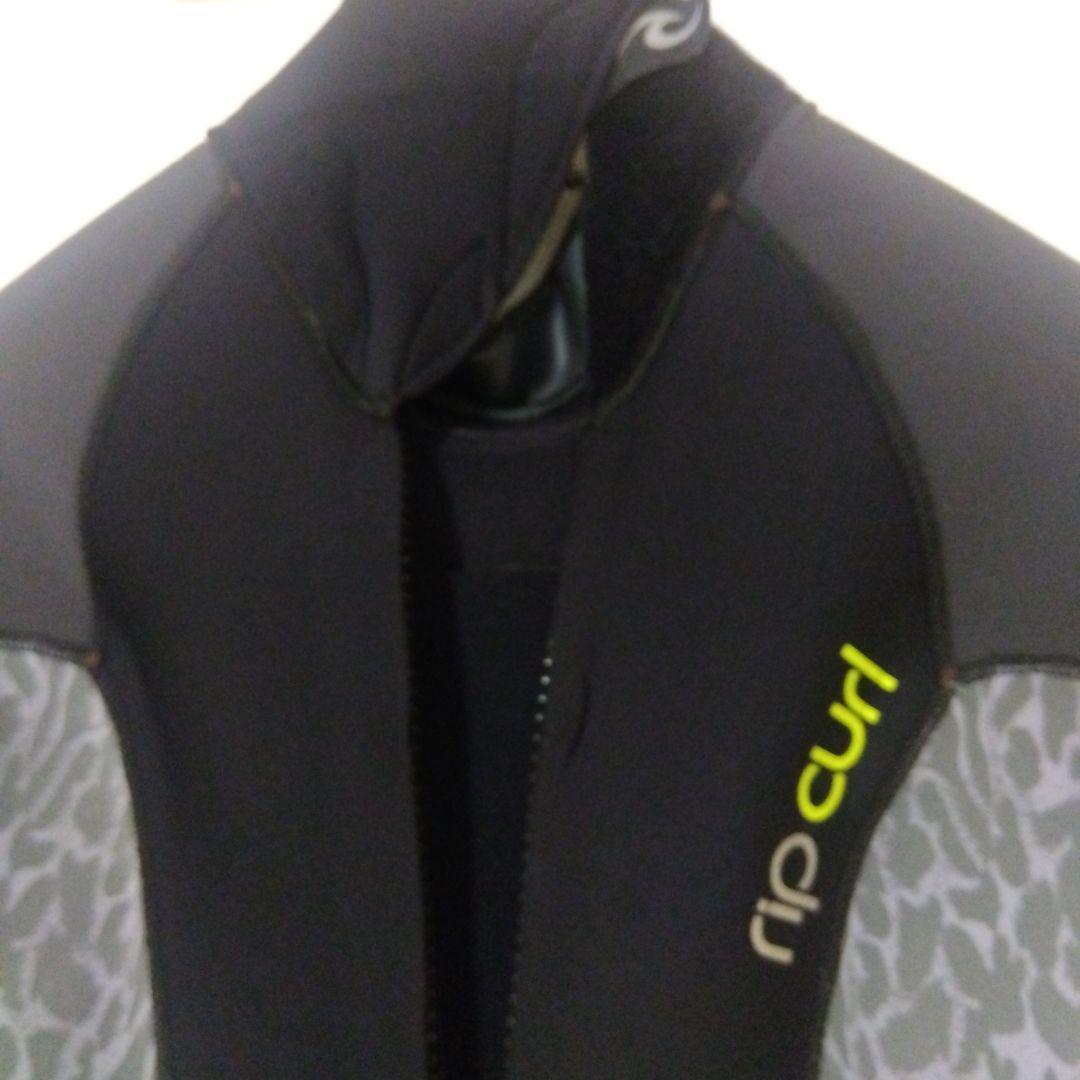 Rip Curl フルスーツ 黒/グレー/黄緑
