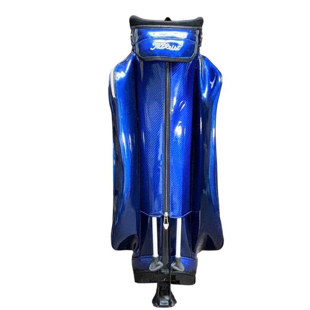 タイトリスト スタンド キャディバッグ 9型 エナメル ブルー