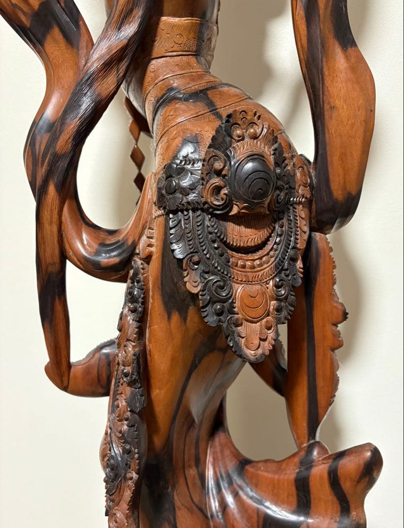 【130cm】 バリ　木製彫刻 女性像