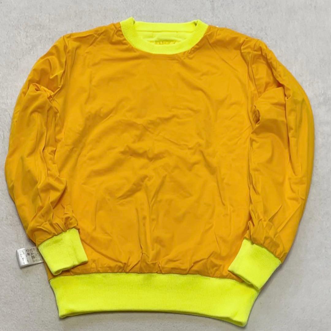 新品　ビームスゴルフ　セーター　防風　ニット 裏地付　蛍光　ネオン　イエロー