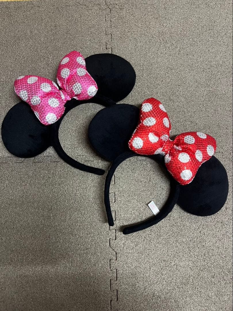 ミニーマウス カチューシャと手袋セット