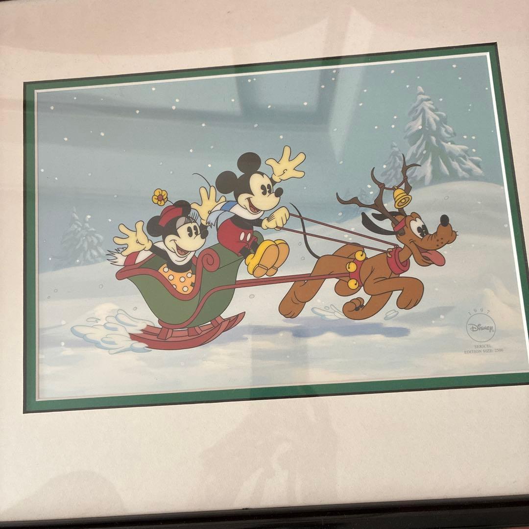 ディズニー クリスマス スレイライド 限定版画