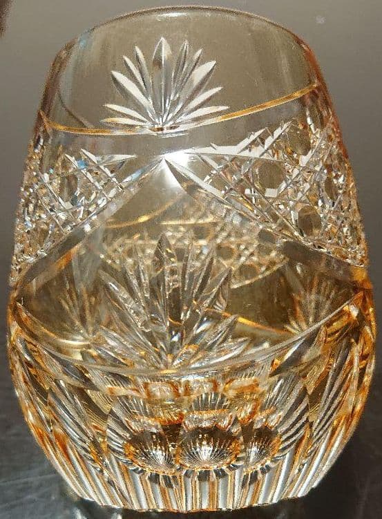 これが美しい！！江戸切子 カガミクリスタル　イエロー