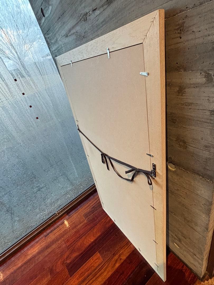 108cm ジョルジュメリス　青い壁白い階段　ギリシャ風景画絵画　アートポスター