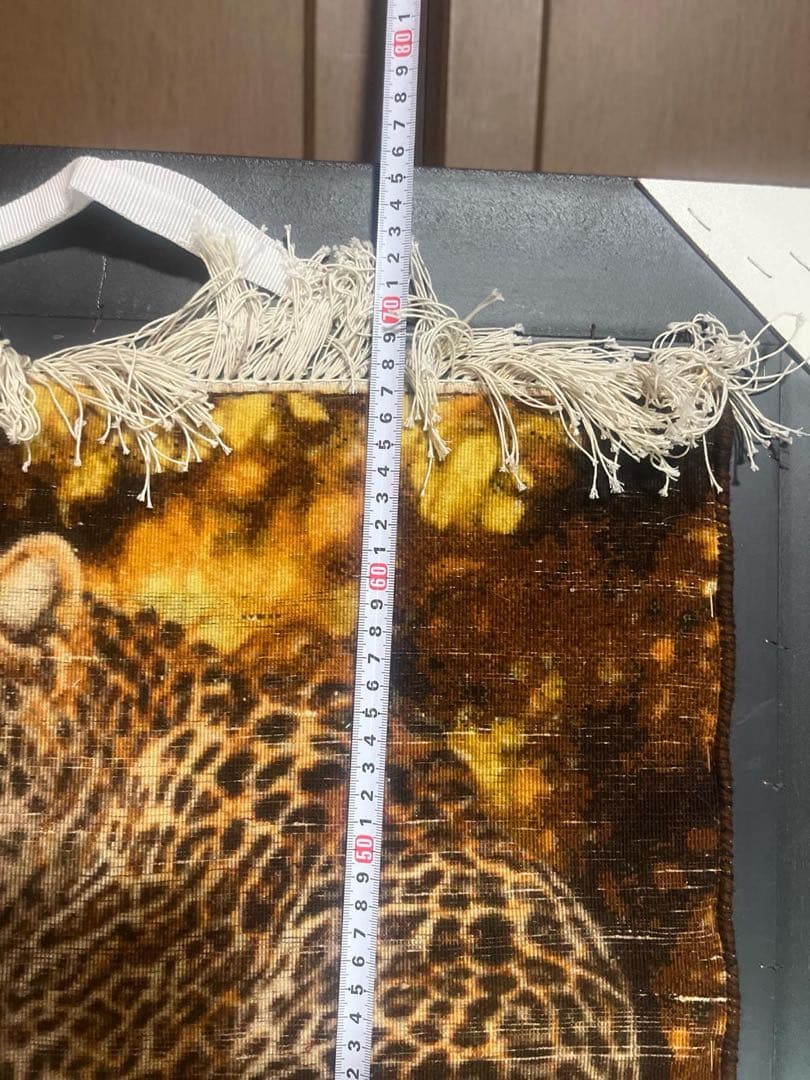 ペルシャ絨毯　絵画絨毯　手織り　タペストリー　横495✖️縦675㎜