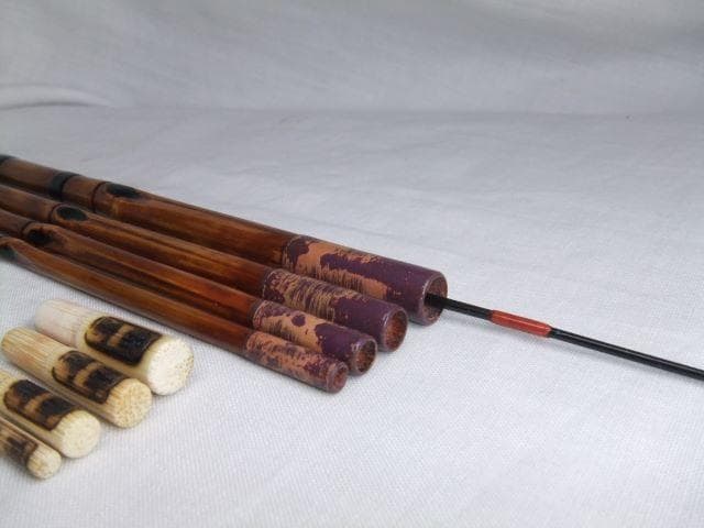 和竿　竹竿　タナゴ竿　古竹矢竹60－Ⅾ12