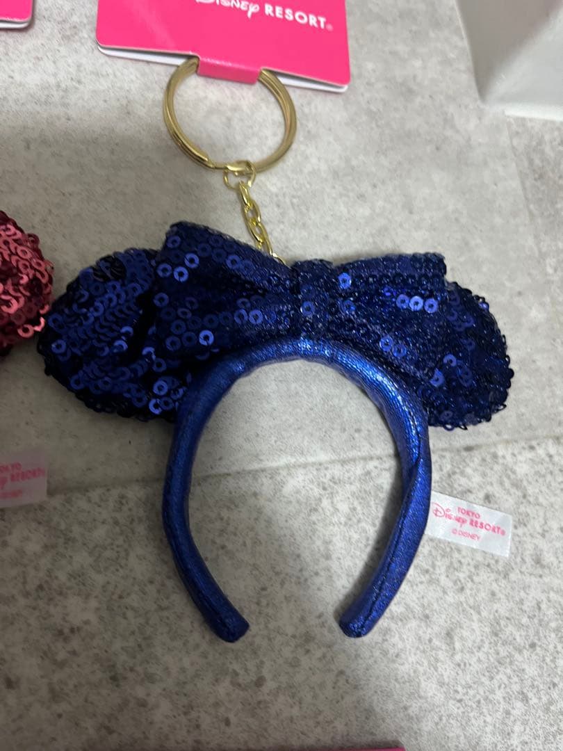 ミニー　ミニカチューシャ　キーチェーン