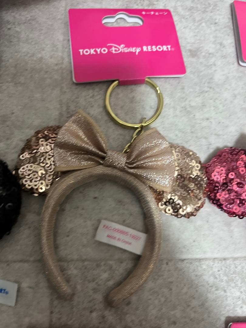 ミニー　ミニカチューシャ　キーチェーン