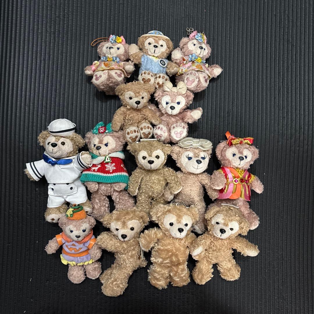 ダッフィー　シェリーメイ　ぬいぐるみバッジ　14点セットまとめ売り