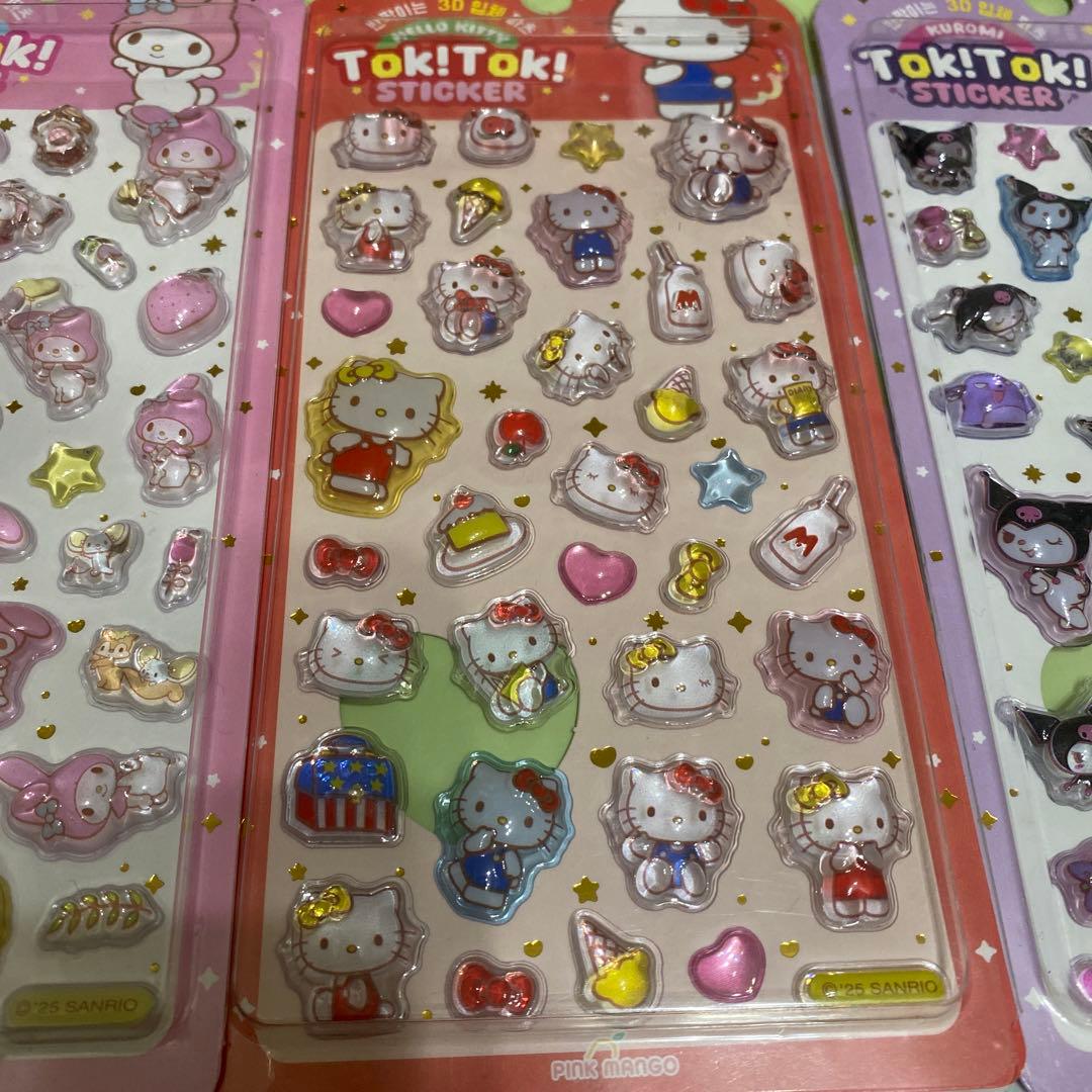 正規品ボンボンドロップシール　韓国限定サンリオ　ほっぺちゃん　おはじきシール