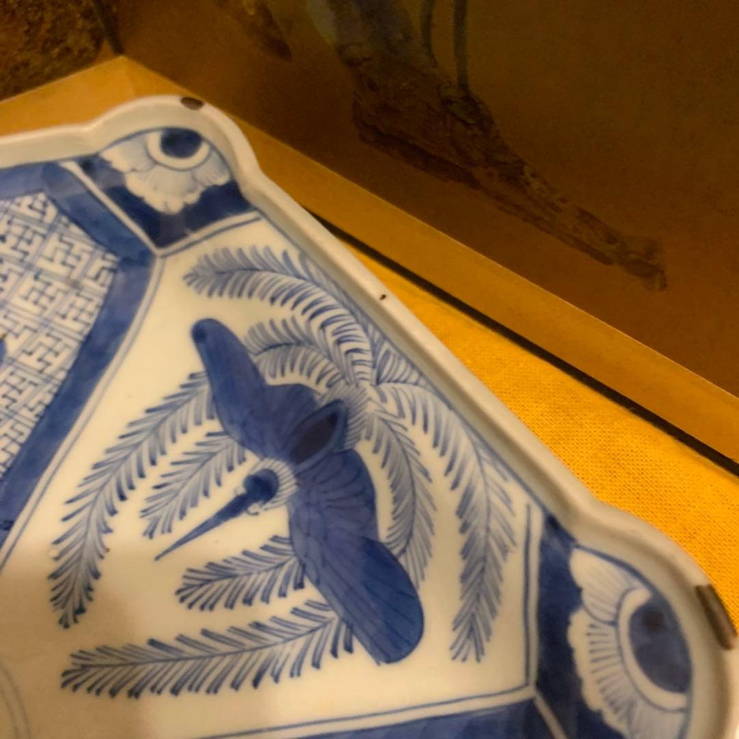 アンティーク　染付 皿　207